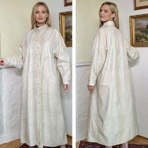 Vintage Linda Lundstrom 1980’s Snakeskin Maxi Trench Coat